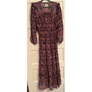 Hunter Bell. Maxi Patterned Dress. Size L.